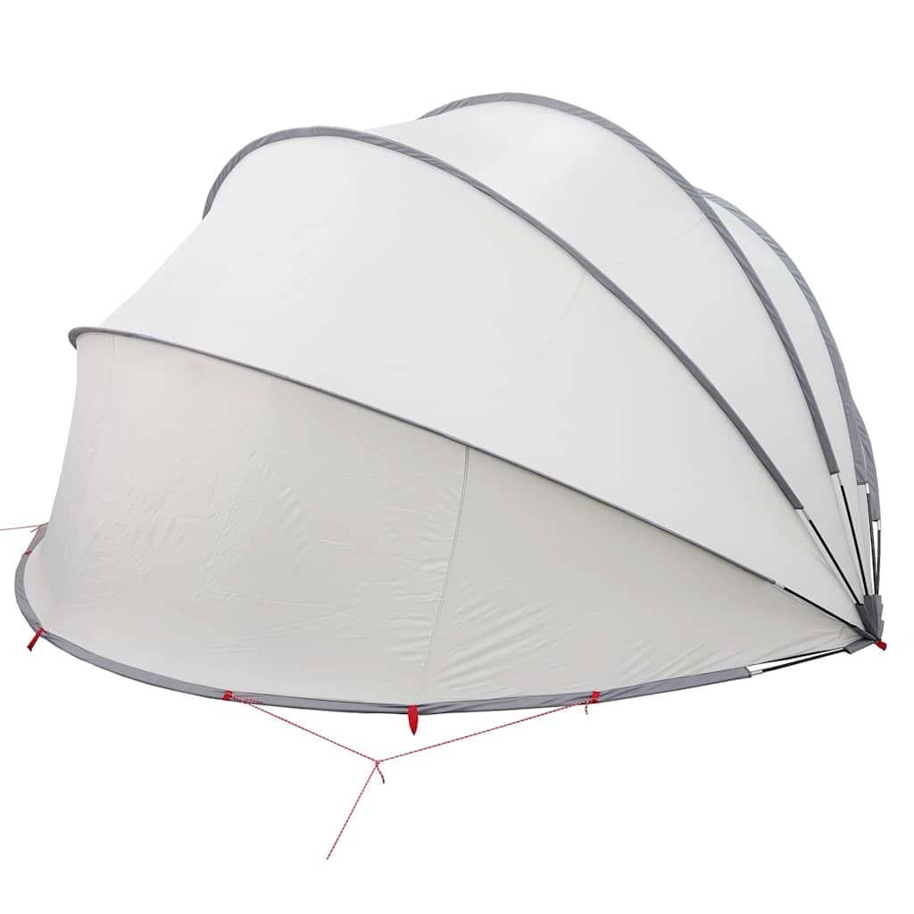 Pool-Dome Grau und Orange 430 x 430 x 210 cm