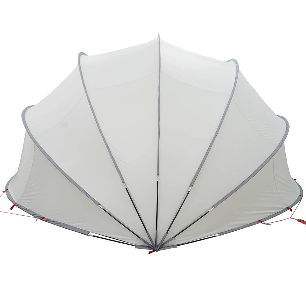 Pool-Dome Grau und Orange 430 x 430 x 210 cm