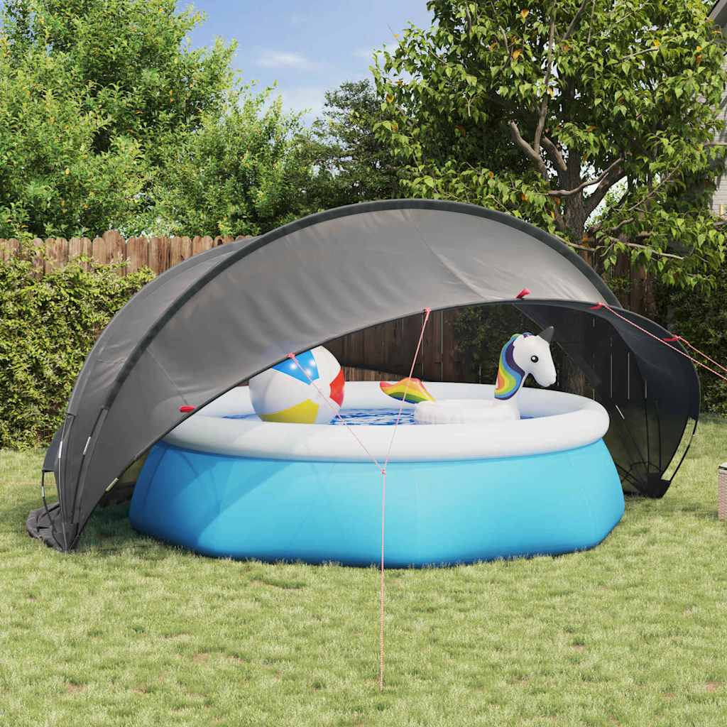 Pool-Dome Schwarz 430 x 430 x 210 cm