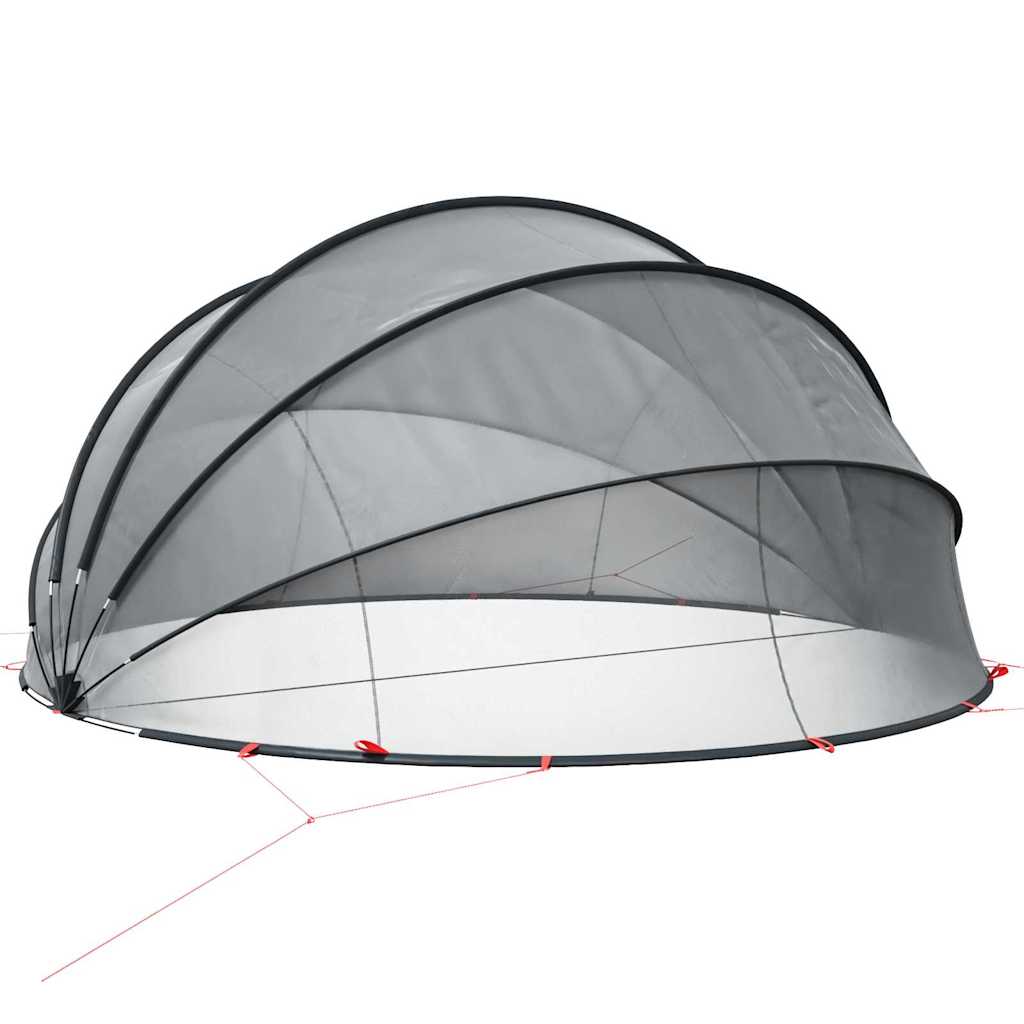 Pool-Dome Schwarz 430 x 430 x 210 cm