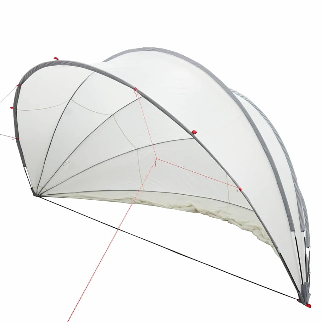 Pool-Dome Grau und Orange 472 x 460 x 229 cm