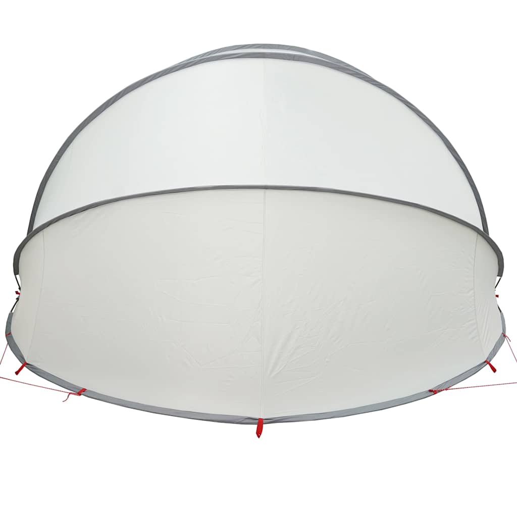 Pool-Dome Grau und Orange 472 x 460 x 229 cm