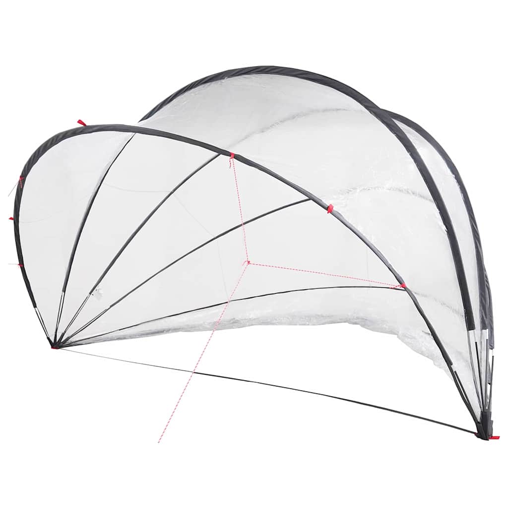Pool-Dome Transparent 500 x 500 x 236 cm PVC