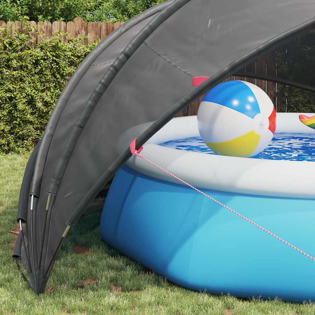 Pool-Dome Schwarz 500 x 500 x 236 cm