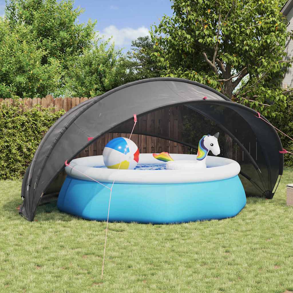 Pool-Dome Schwarz 500 x 500 x 236 cm