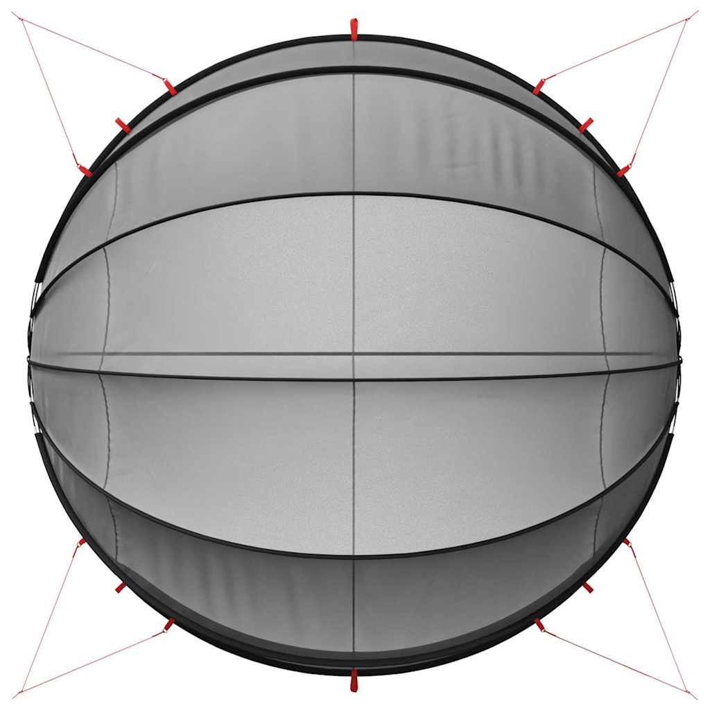 Pool-Dome Schwarz 500 x 500 x 236 cm