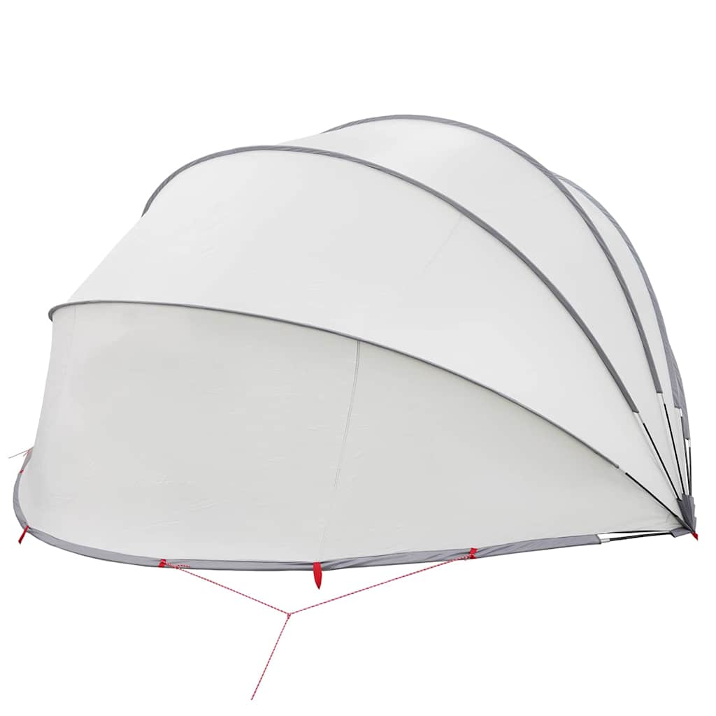 Pool-Dome Grau und Orange 546 x 516 x 250 cm