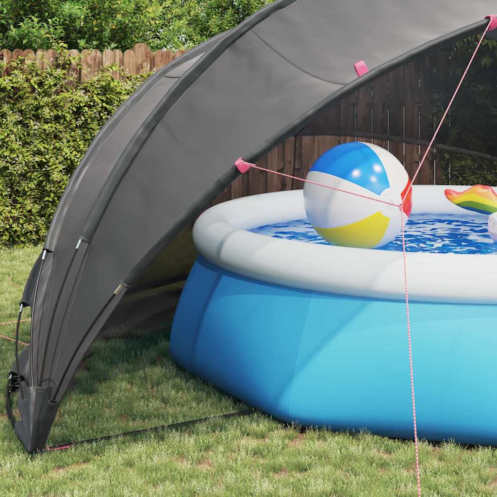Pool-Dome Schwarz 546 x 516 x 250 cm