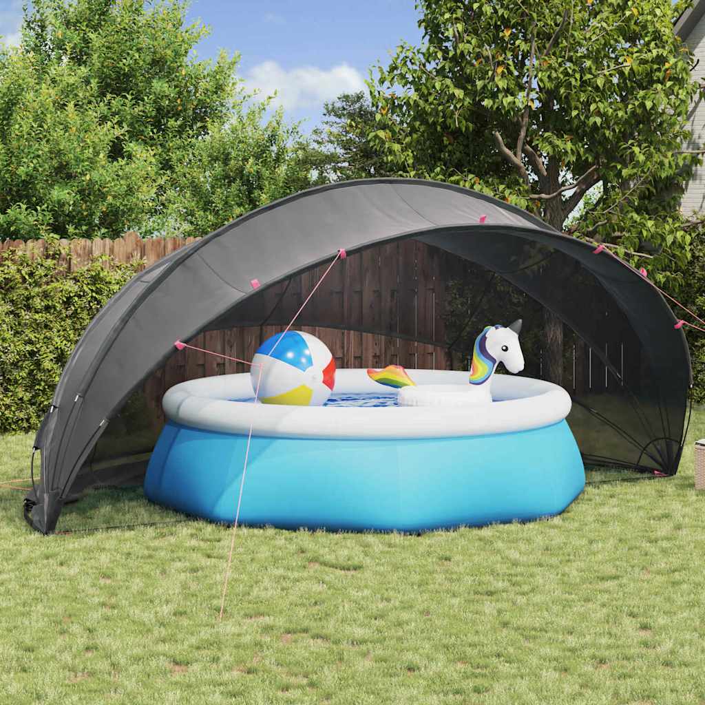 Pool-Dome Schwarz 546 x 516 x 250 cm