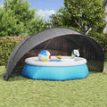 Pool-Dome Schwarz 546 x 516 x 250 cm