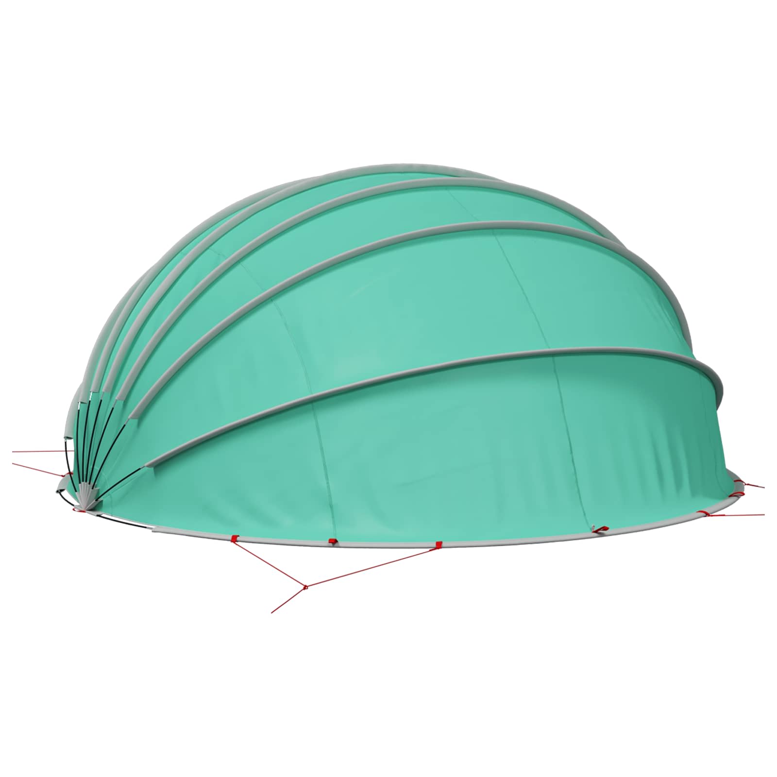 Pool-Dome Blau 592 x 590 x 275 cm