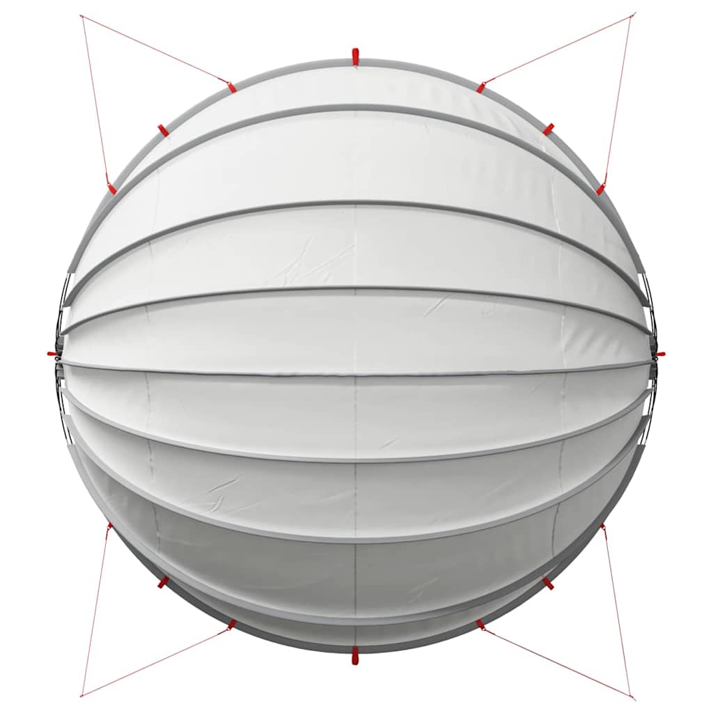 Pool-Dome Grau und Orange 592 x 590 x 275 cm