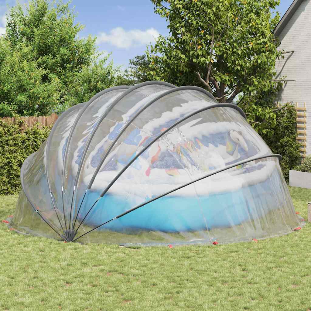 Pool-Dome Transparent 592 x 590 x 275 cm PVC