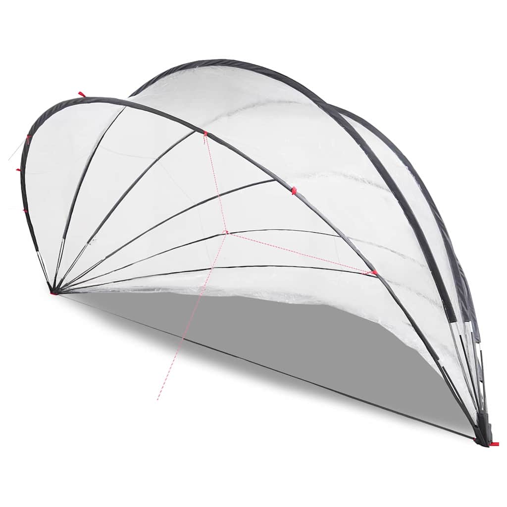 Pool-Dome Transparent 592 x 590 x 275 cm PVC