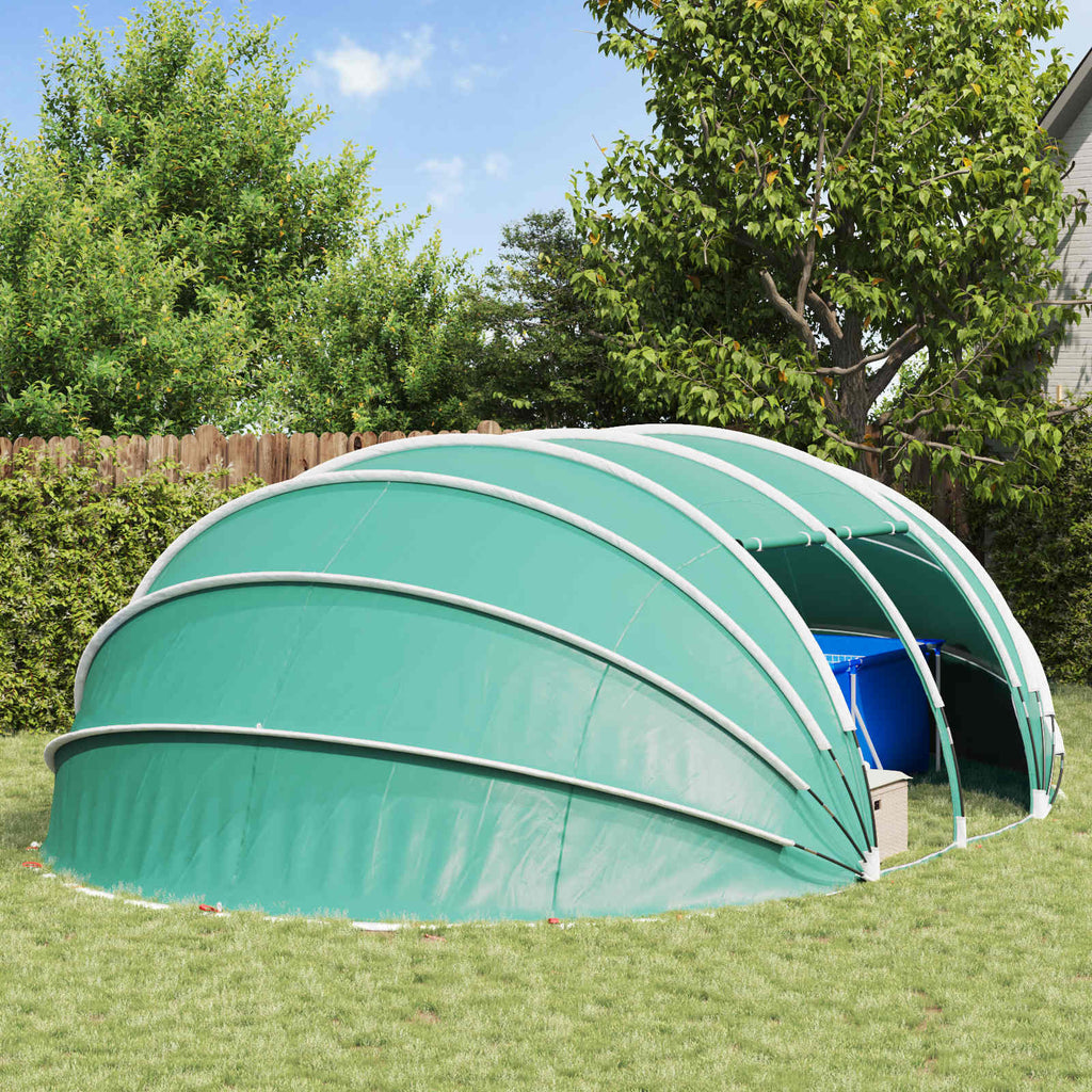 Poolzelt Kuppel Blau 538 x 440 x 204 cm