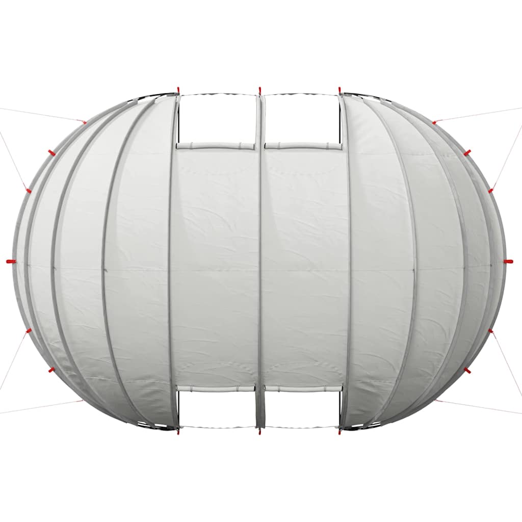 Poolzelt Kuppel Grau 538 x 440 x 204 cm