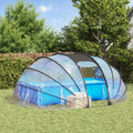 Poolzelt Kuppel Transparent 538 x 440 x 204 cm PVC