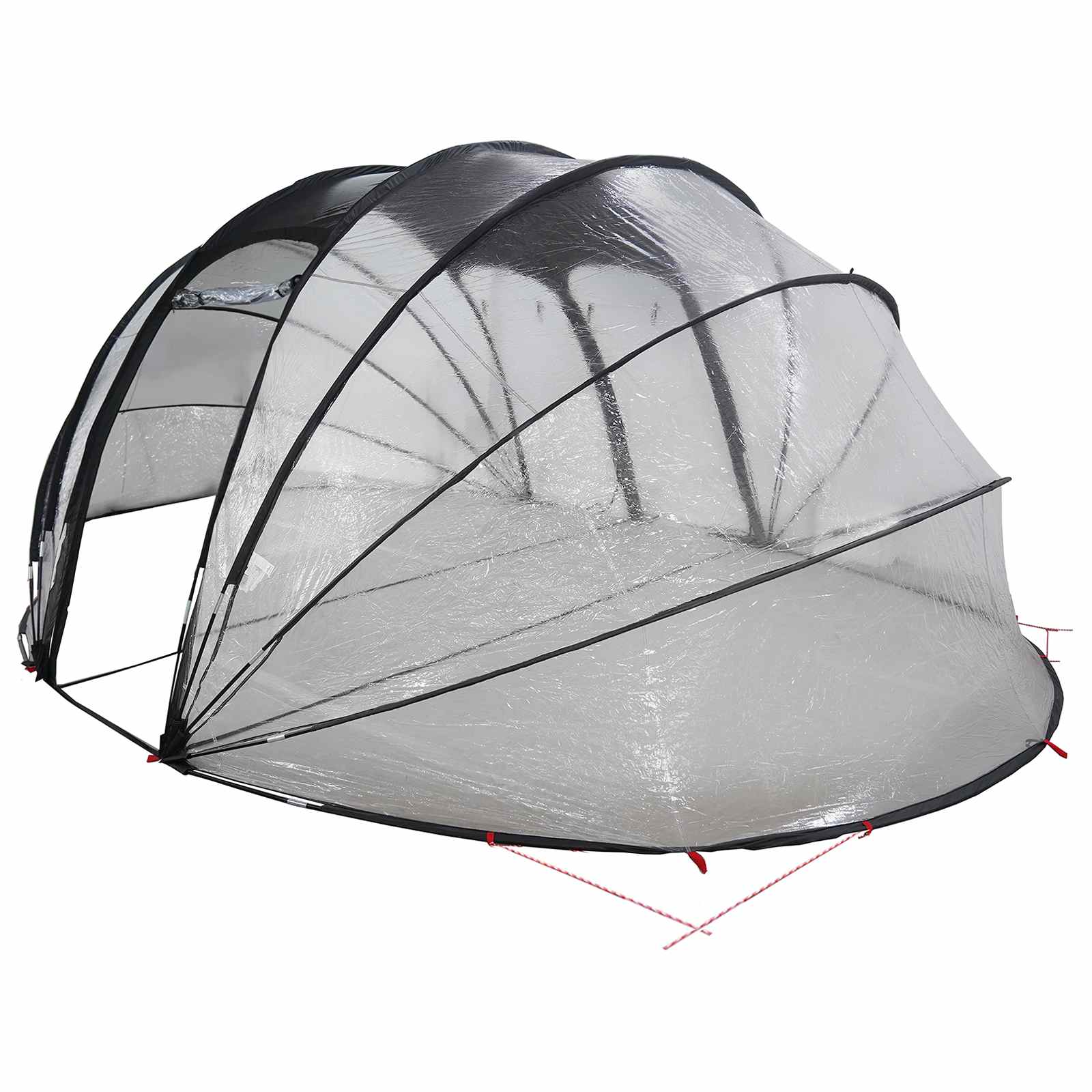 Poolzelt Kuppel Transparent 538 x 440 x 204 cm PVC