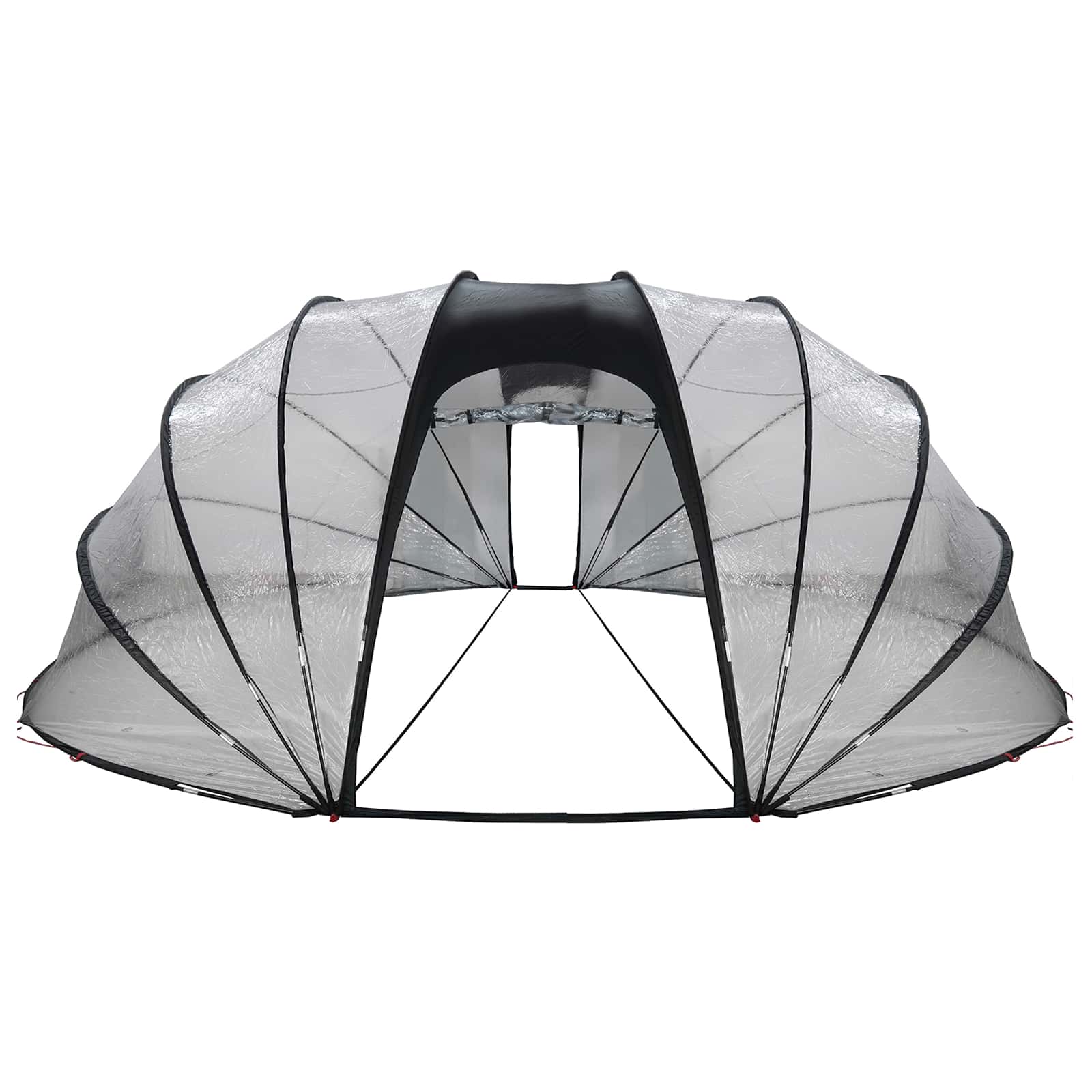 Poolzelt Kuppel Transparent 538 x 440 x 204 cm PVC