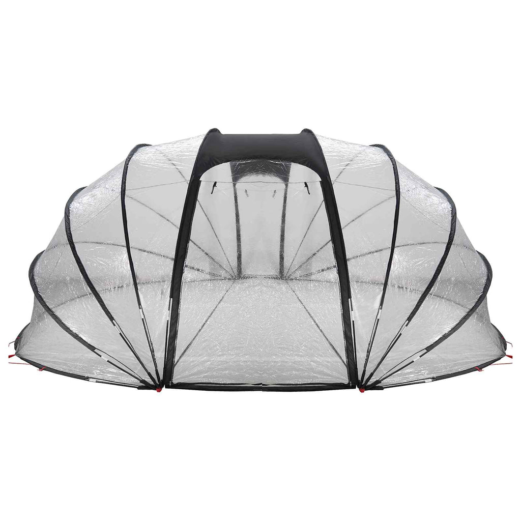 Poolzelt Kuppel Transparent 538 x 440 x 204 cm PVC