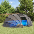 Poolzelt Kuppel Transparent 538 x 440 x 204 cm