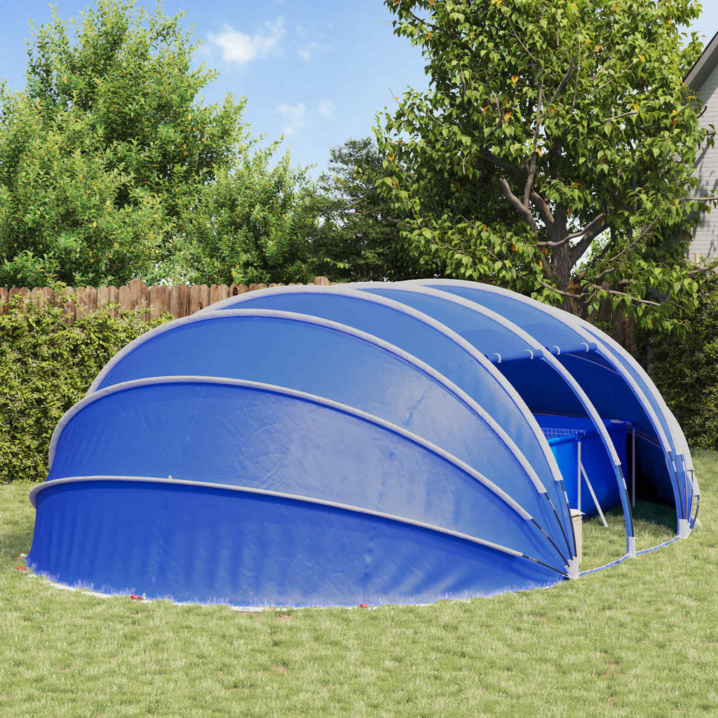 Poolzelt Kuppel Grün 640 x 432 x 205 cm