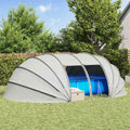 Poolzelt Kuppel Grau 640 x 432 x 205 cm