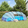 Poolzelt Kuppel Transparent 640 x 432 x 205 cm PVC