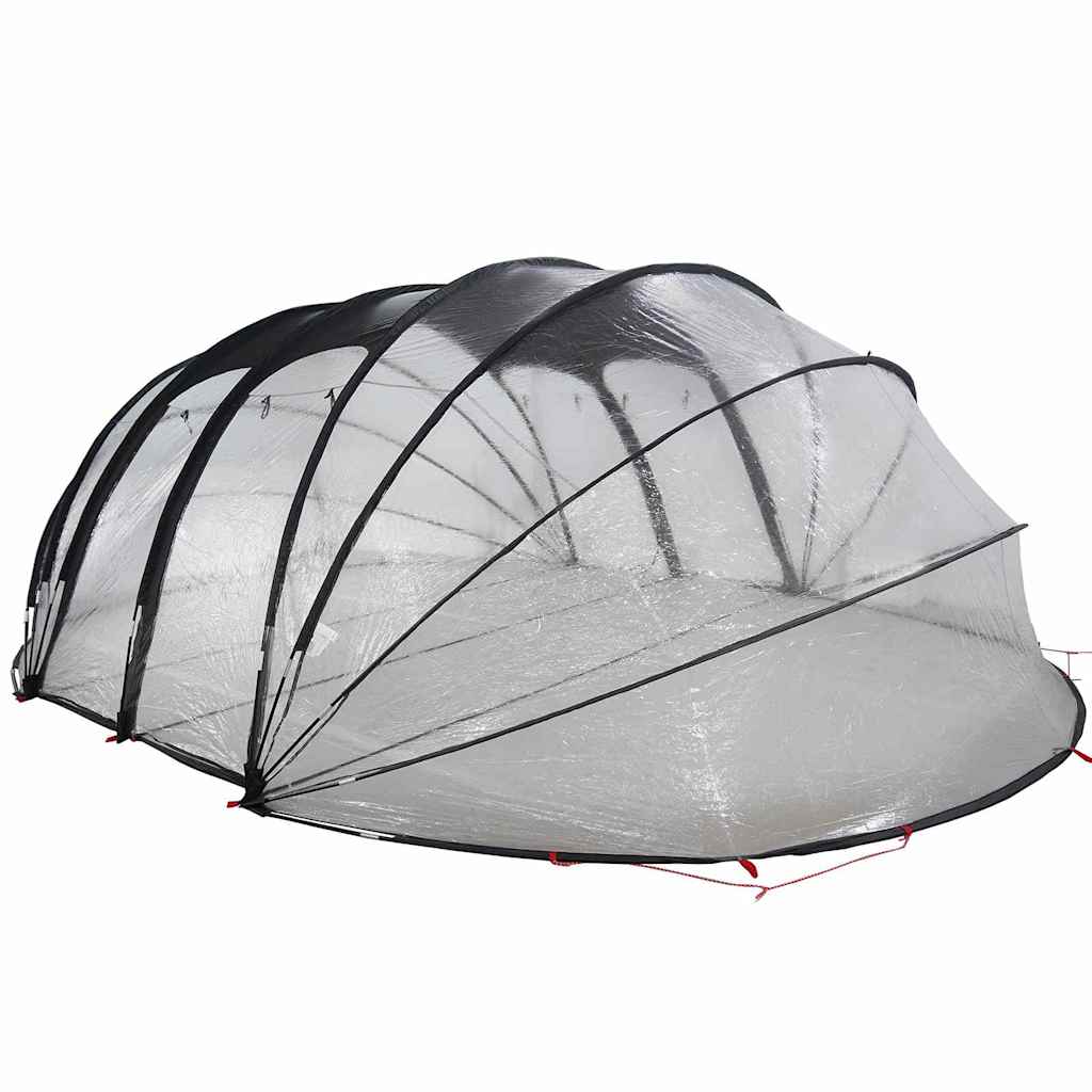 Poolzelt Kuppel Transparent 640 x 432 x 205 cm PVC