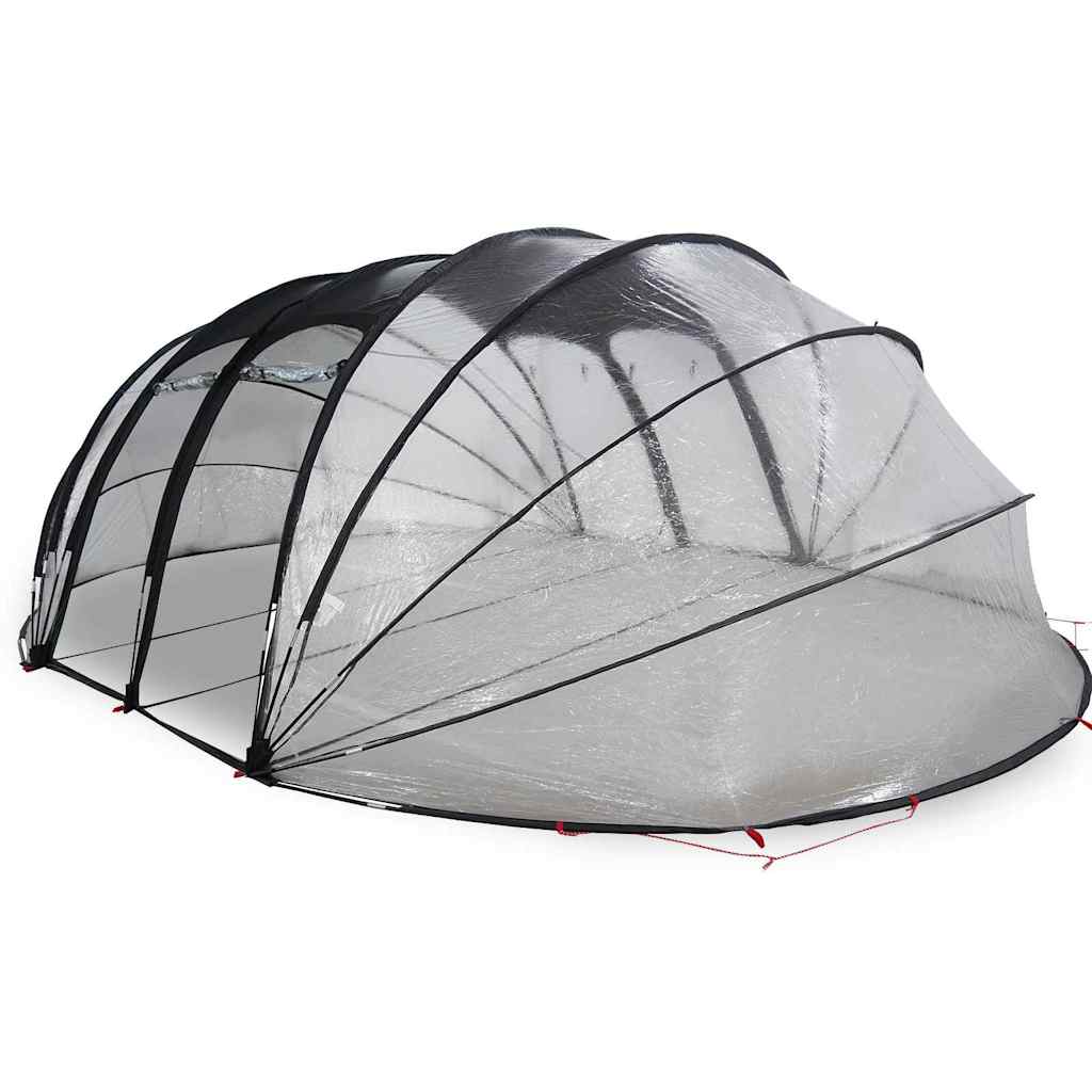 Poolzelt Kuppel Transparent 640 x 432 x 205 cm PVC