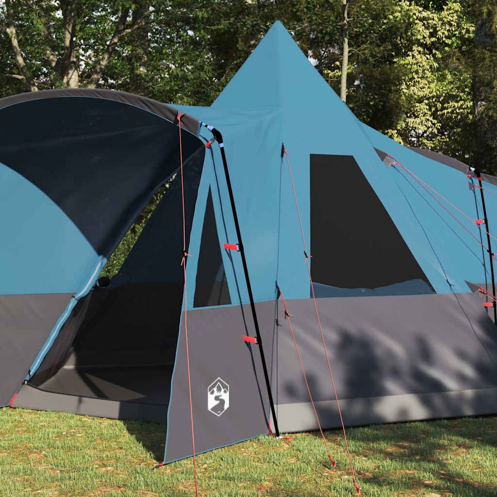 Teepee Zelt für 8 Personen mit Dach Blau 720 x 465 x 295 cm