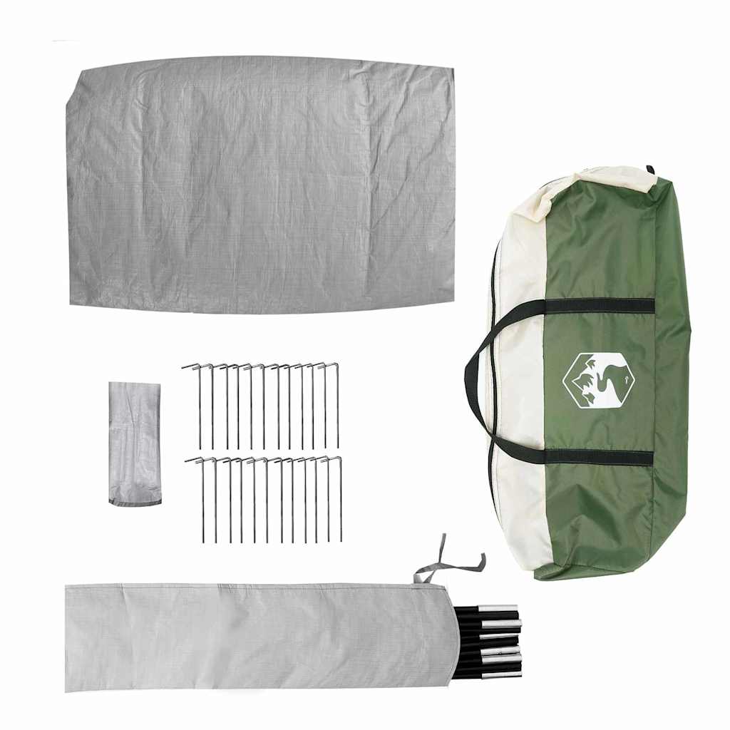 Teepee Zelt für 5 Personen mit Dach Grün 545 x 450 x 295 cm