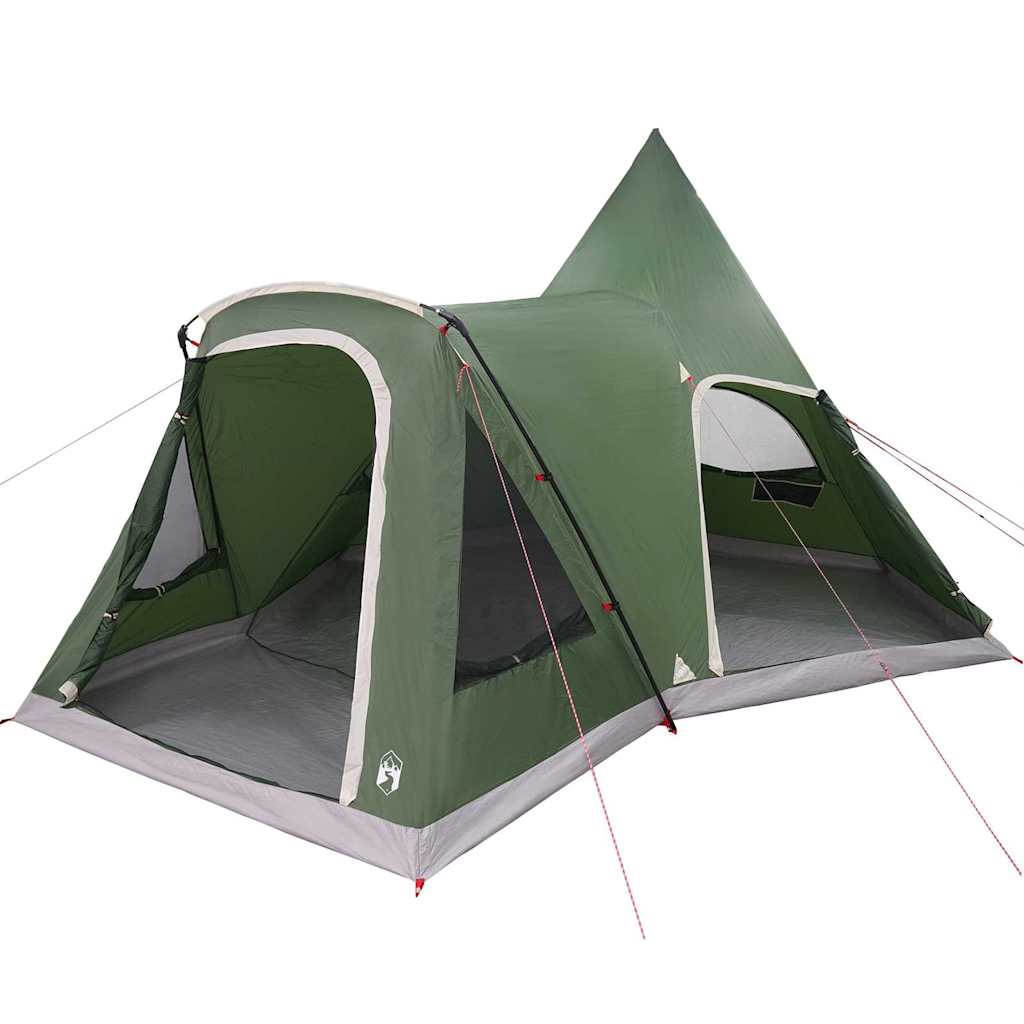 Teepee Zelt für 5 Personen mit Dach Grün 545 x 450 x 295 cm