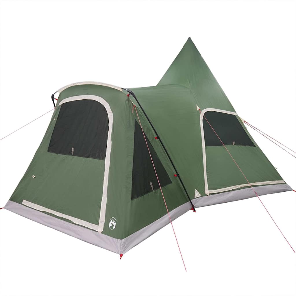 Teepee Zelt für 5 Personen mit Dach Grün 545 x 450 x 295 cm