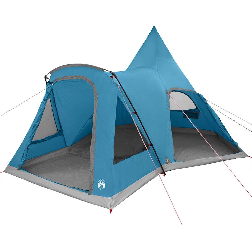 Teepee Zelt für 5 Personen mit Dach Blau 545 x 450 x 295 cm