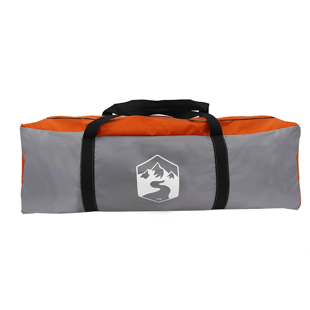 Teepee Zelt für 5 Personen Grau und Orange 545 x 450 x 295 cm