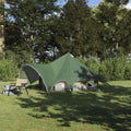 Teepee Zelt für 3 Personen Grün und Grau 312 x 312 x 197 cm