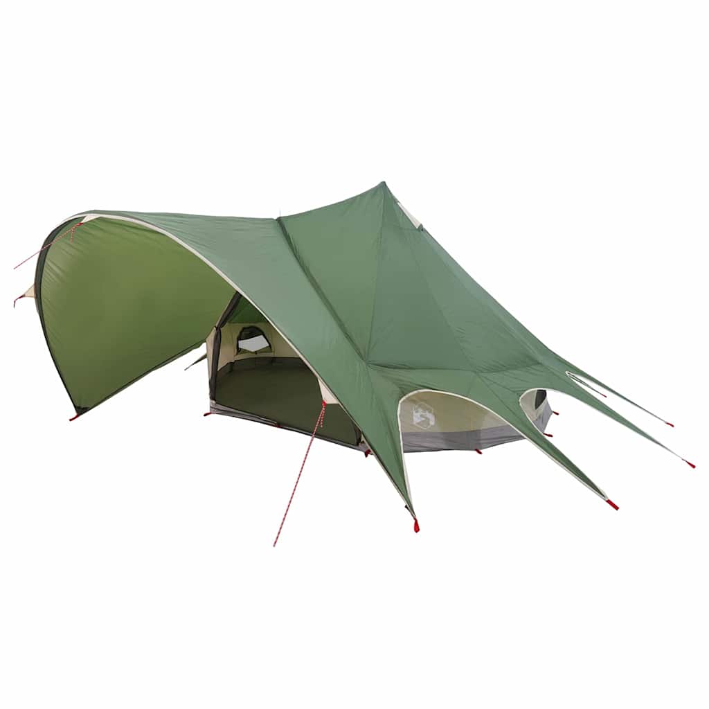 Teepee Zelt für 3 Personen Grün und Grau 312 x 312 x 197 cm