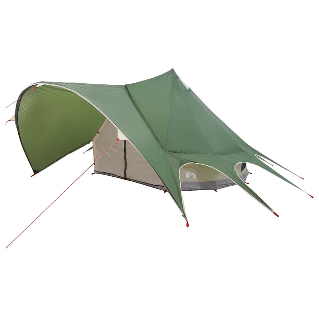 Teepee Zelt für 3 Personen Grün und Grau 312 x 312 x 197 cm