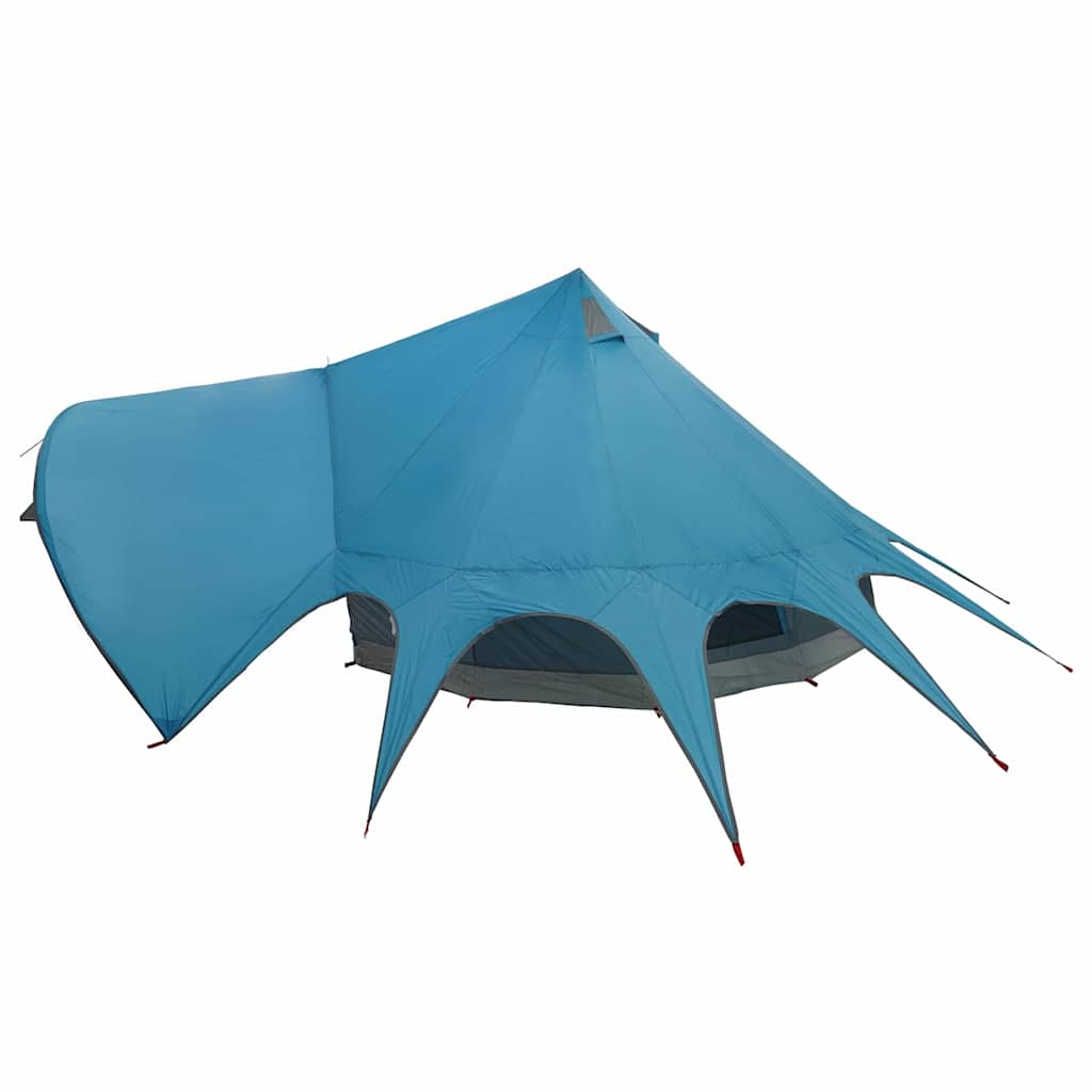 Teepee Zelt für 3 Personen Blau und Grau 312 x 312 x 197 cm