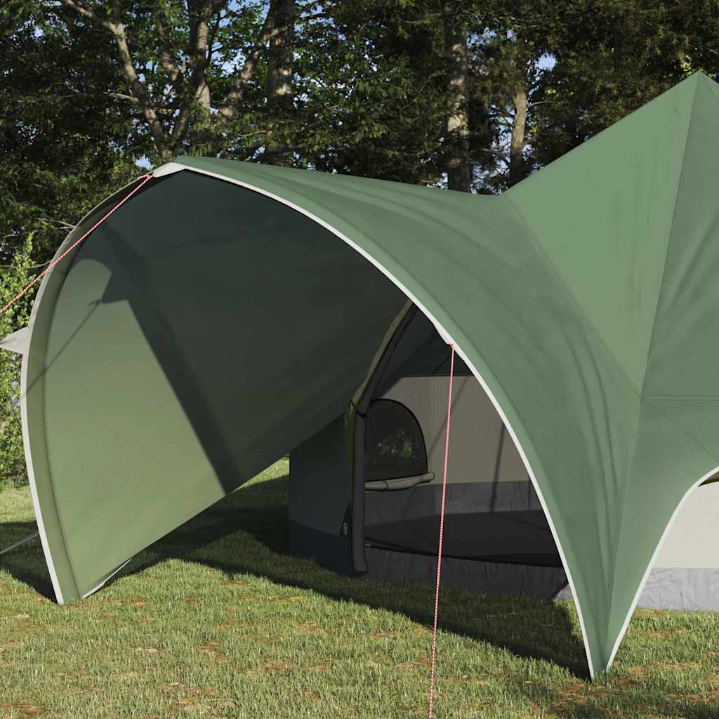 Teepee Zelt für 5 Personen Grün und Grau 415 x 415 x 247 cm