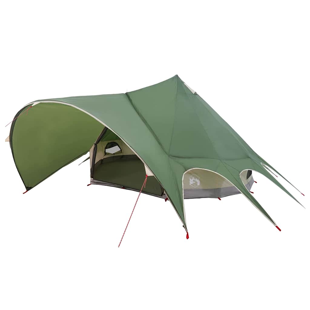 Teepee Zelt für 5 Personen Grün und Grau 415 x 415 x 247 cm