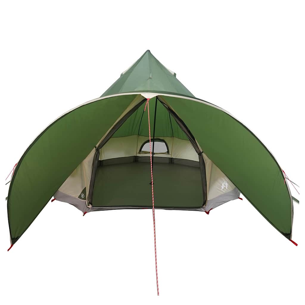 Teepee Zelt für 5 Personen Grün und Grau 415 x 415 x 247 cm