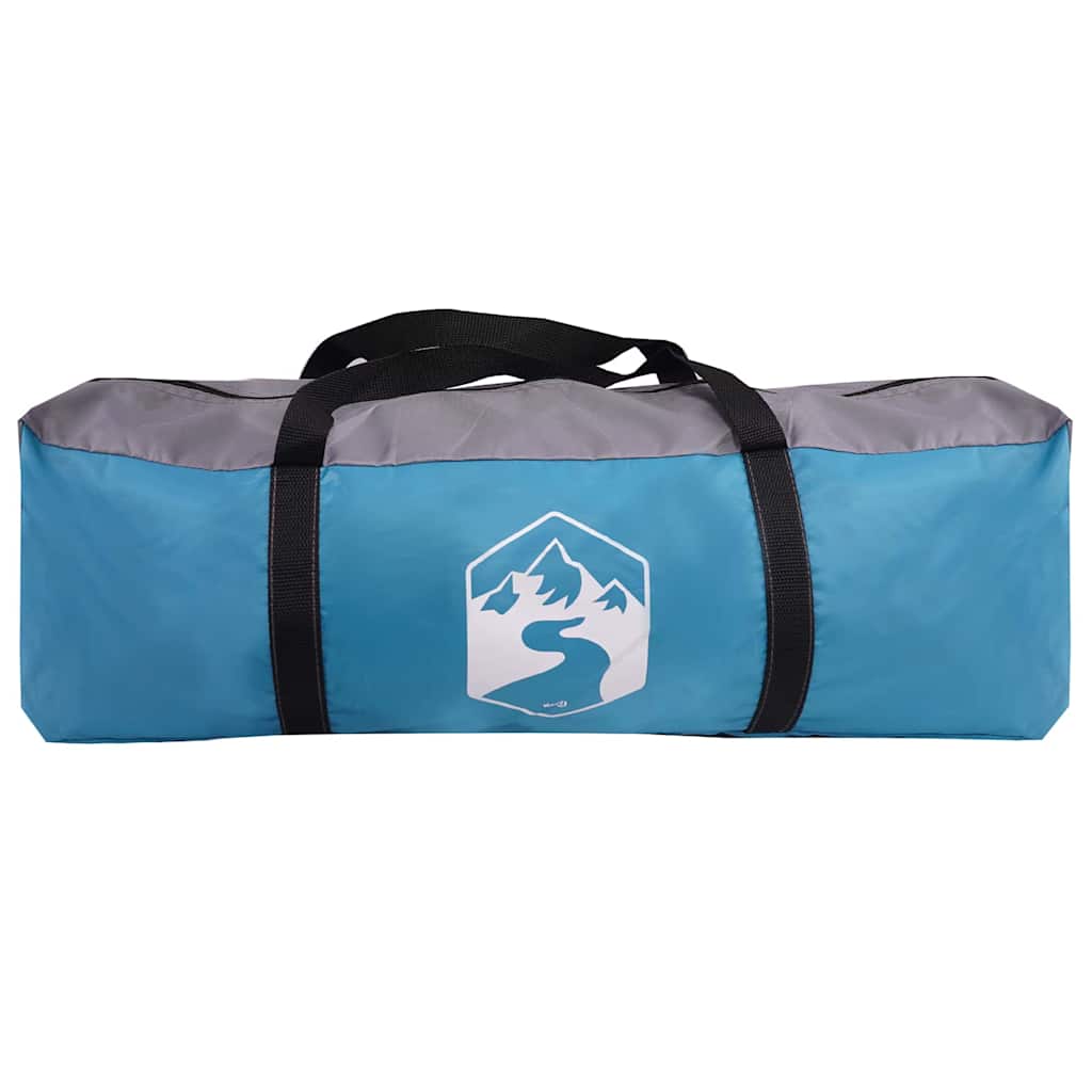 Teepee Zelt für 5 Personen Blau und Grau 415 x 415 x 247 cm