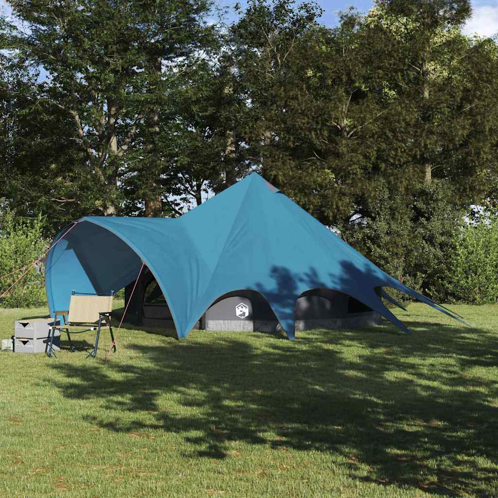 Teepee Zelt für 5 Personen Blau und Grau 415 x 415 x 247 cm