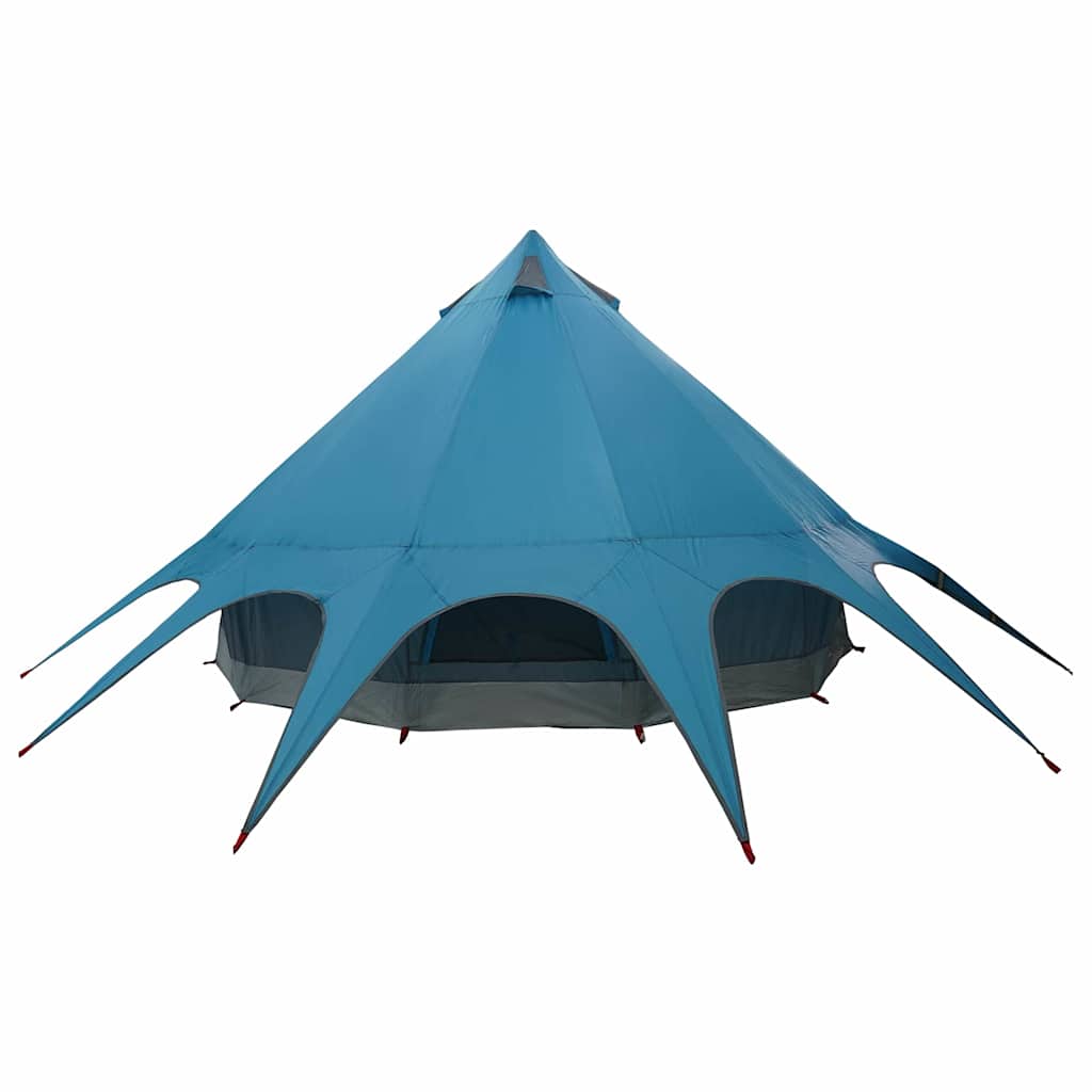 Teepee Zelt für 5 Personen Blau und Grau 415 x 415 x 247 cm