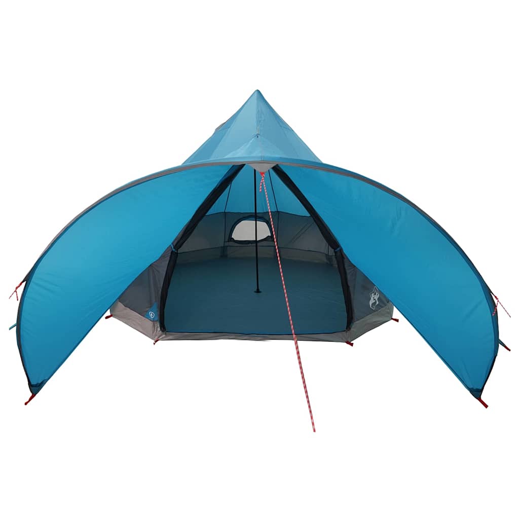 Teepee Zelt für 5 Personen Blau und Grau 415 x 415 x 247 cm