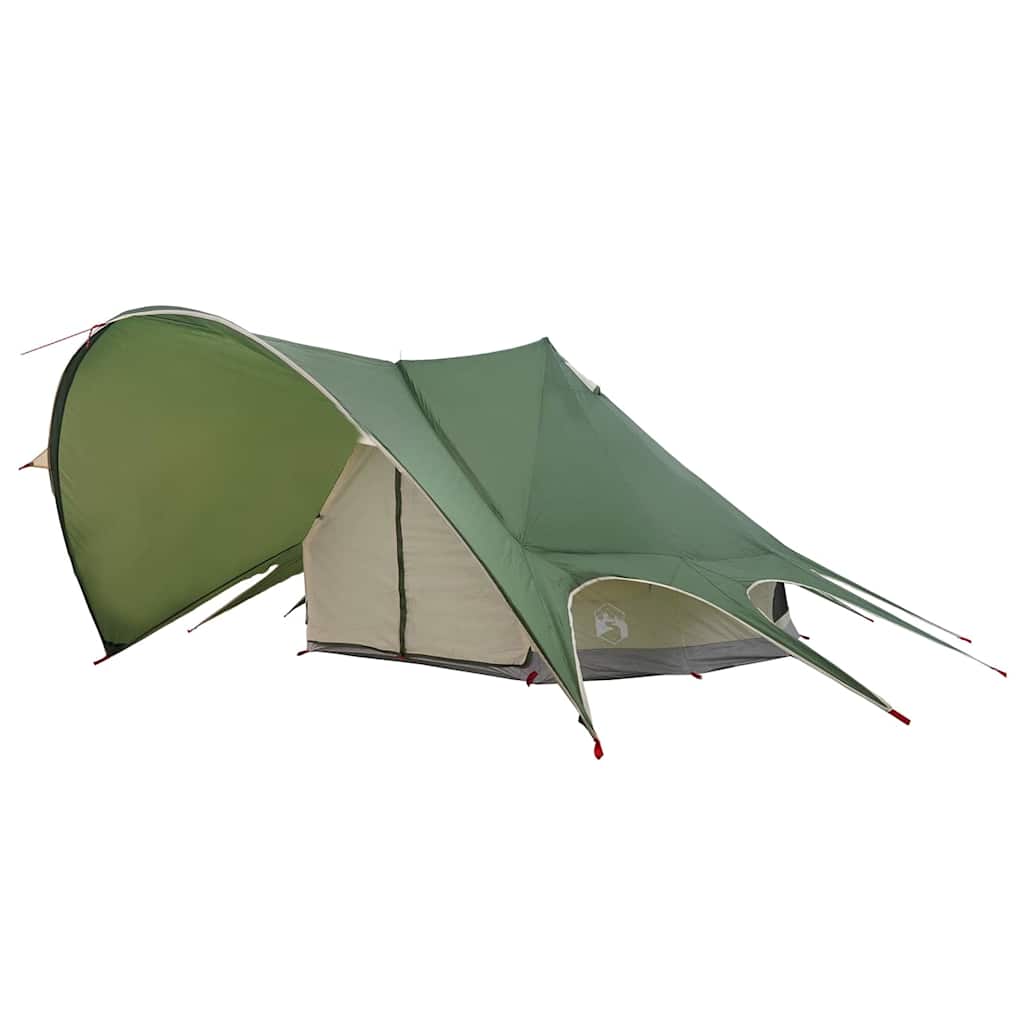 Teepee Zelt für 7 Personen Grün und Grau 600 x 600 x 347 cm