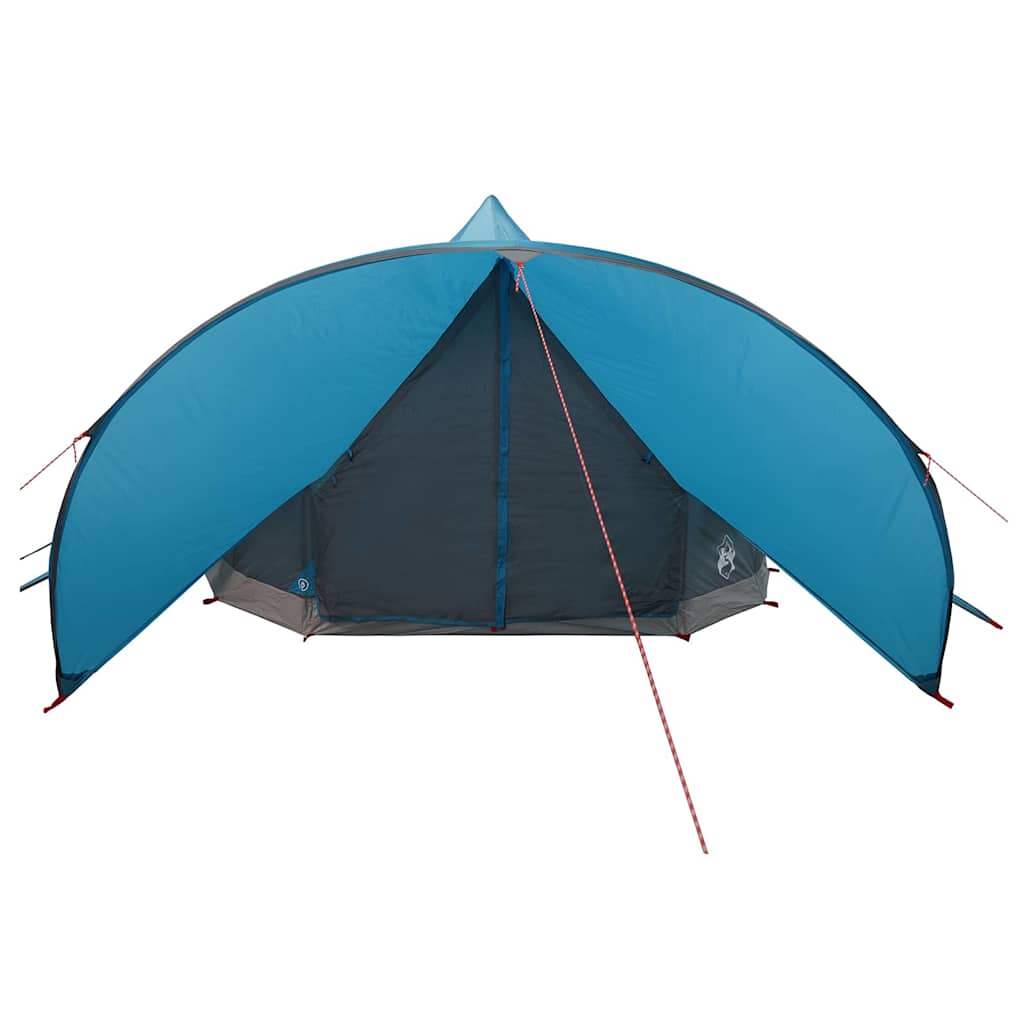 Teepee Zelt für 7 Personen Blau und Grau 600 x 600 x 347 cm