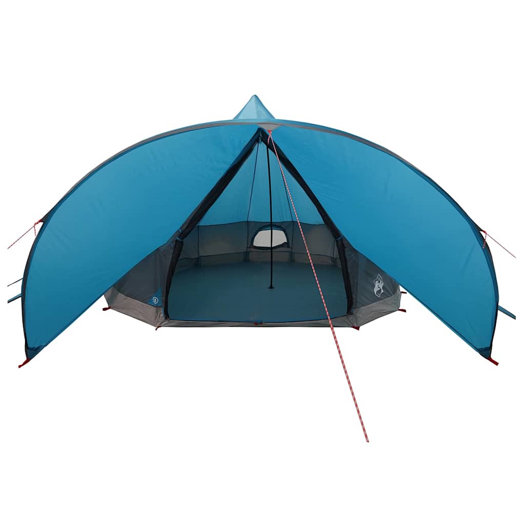Teepee Zelt für 7 Personen Blau und Grau 600 x 600 x 347 cm